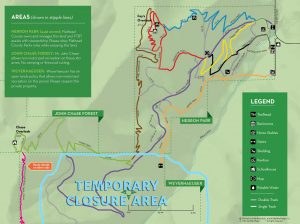 August 20-22 2019 Trail Closure Map